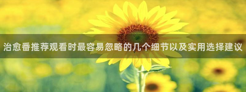 omofun国产动漫推荐:治愈番推荐观看时最容易忽略的几个细节以及实用选择建议配图