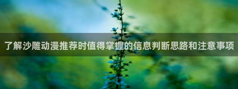 omofun动漫热门推荐:了解沙雕动漫推荐时值得掌握的信息判断思路和注意事项配图